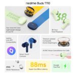 realme Buds T110 with Ai Enc for Calls, Upto 38 Hours of Playback and Fast Charging Bluetooth in Ear Headset (Country Green,