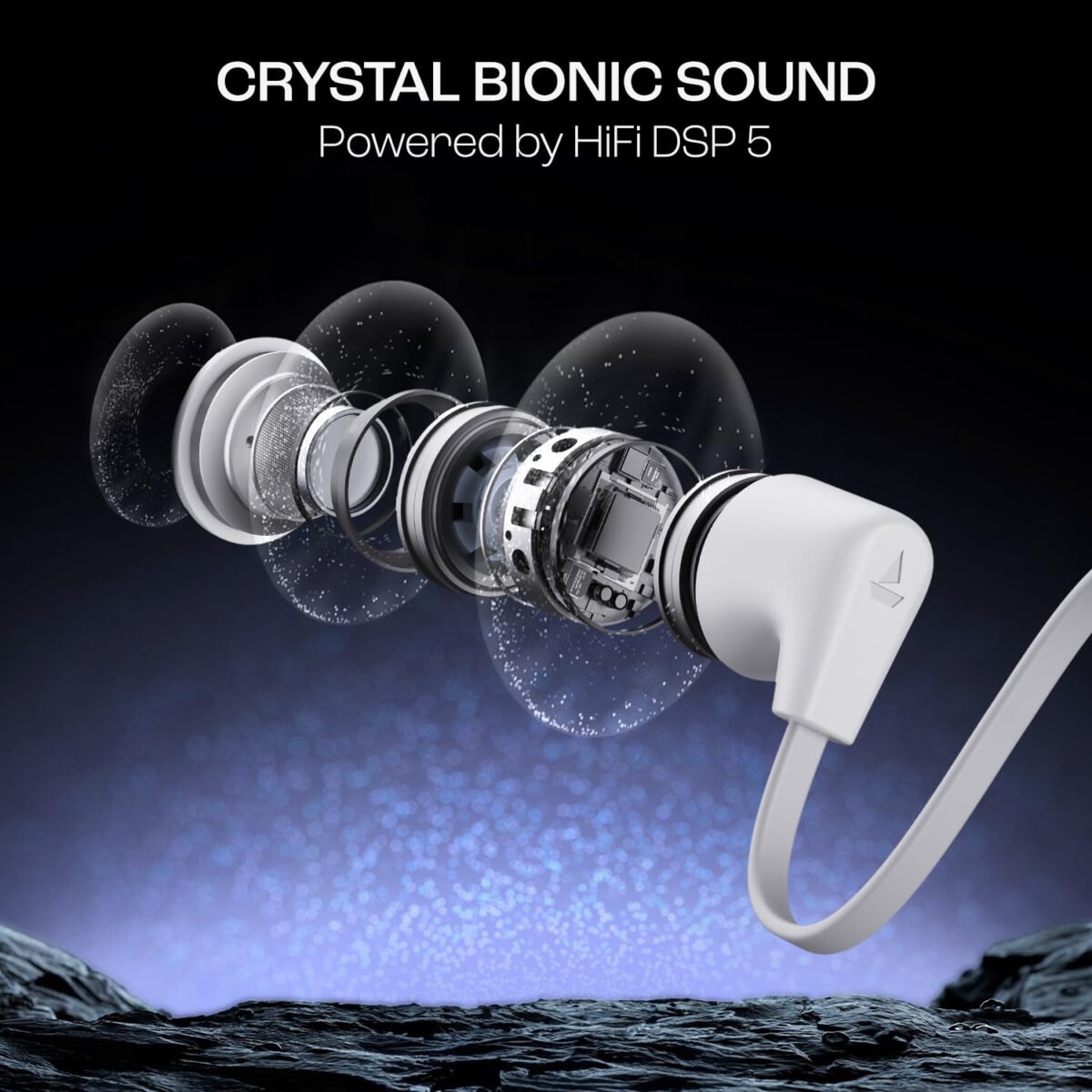 boAt Rockerz Trinity in Ear Earphones with 150H Playtime, Crystal Bionic Sound Powered by HiFi, Signature Sound, Beast Mode, ASAP Charge, IPX5 (3 color options)