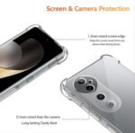 Back Cover for Perfect Fitting Transparent Bumper Side Protection Back Cover for Vivo V40 / Vivo V40 Pro -Transparent