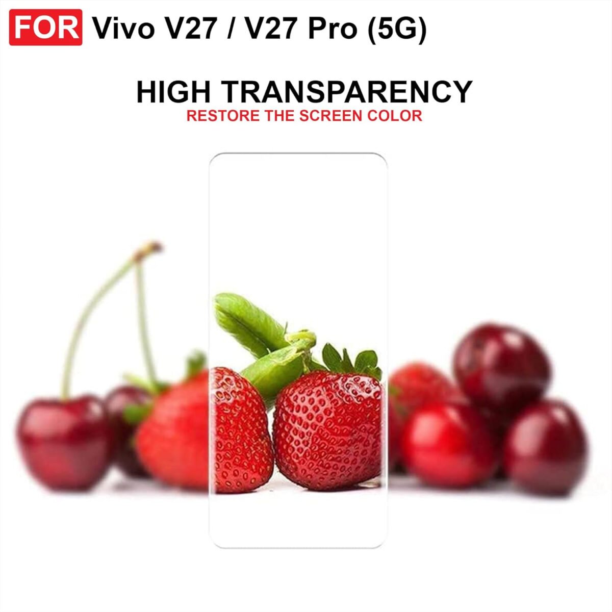 Vivo V27 Pro/Vivo V27 (5G) UV Tempered Glass | Screen Protector Full HD Quality UV Tempered Glass Edge to Edge Screen