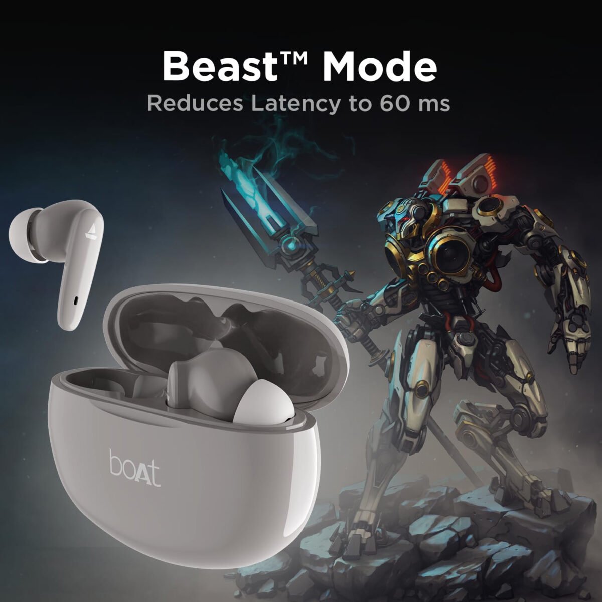 boAt Airdopes 183 in-Ear True Wireless Earbuds with ENx Tech, Beast Mode,  ASAP Charge, 20H Playtime, Bluetooth v5.2 (2 color options)