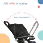 LuvLap baby stroller, Pram for baby with 5 point safety harness, Spacious Cushioned seat with Multi level seat recline,