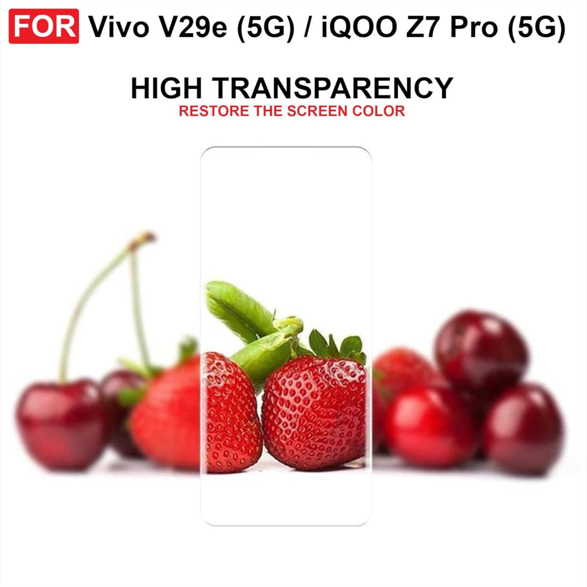 Vivo V29e (5G) / iQOO Z7 Pro (5G) UV Tempered Glass | Screen Protector Full HD Quality UV Tempered Glass Edge to Edge