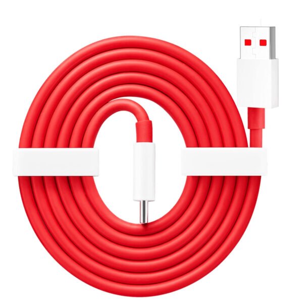 Super VOOC/Superdart Type-C 7 Pin Data Sync Fast Charging Cable Compatible for Realme Phones Upto 6.5Amp (White)