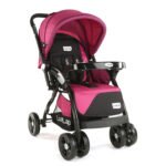 LuvLap baby stroller, Pram for baby with 5 point safety harness, Spacious Cushioned seat with Multi level seat recline,