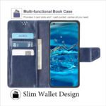 Vivo V40 Pro 5G / Vivo V40 5G Flip Cover Back Cover Case with Magnatic Closure | Inbuilt Stand | Card & Money Pocket (Blue)