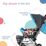 LuvLap Baby Stroller/Pram for 0 to 3 Years, New Born/Toddler/Kid, 5 Point Safety Harness, Adjustable backrest, 360°