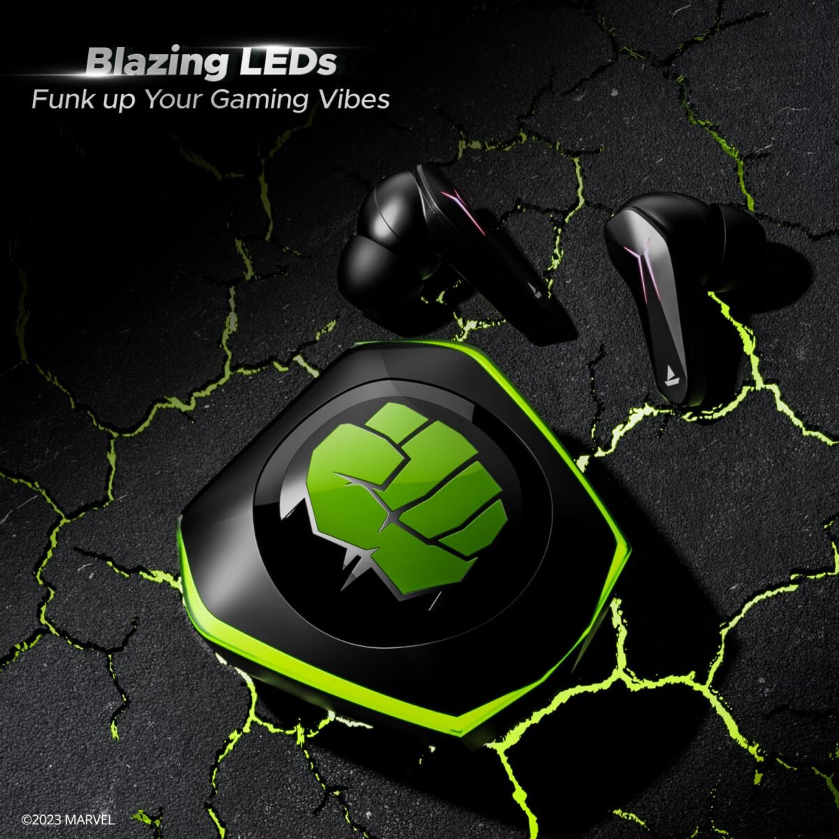 boAt Immortal 121 Hulk Edition in Ear TWS Gaming Earbuds with Beast Mode(40ms Low Latency), 40H Playtime, ASAP Charge (4 color options)