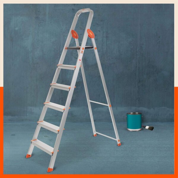 Blue Maple 5 Step Light Weight Aluminium Heavy Duty Folding Ladder