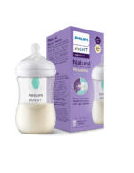 Philips Avent SCY673/01 Glass Bottle Natural with Responsive Dummy and AirFree Anti-Colic Attachment 260 ml