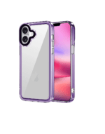 Back Cover for Apple iPhone 16 Plus | Slim Shockproof [Military Grade Protection] Hybrid Bumper Case (Purple Sides)