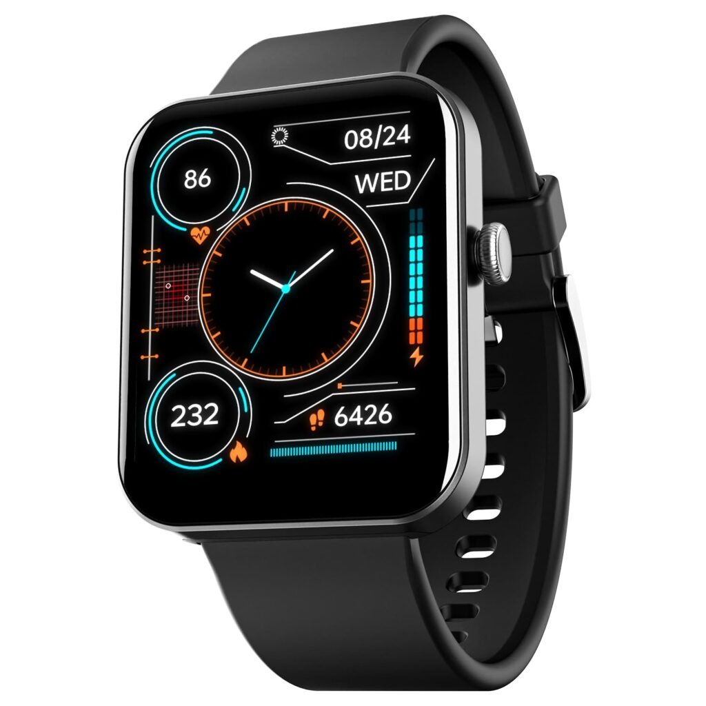 boAt Wave Leap Call Smart Watch w/ 1.83" (4.6 cm) HD Display, Advanced Bluetooth Calling, Weather Forecasts(Active Black)