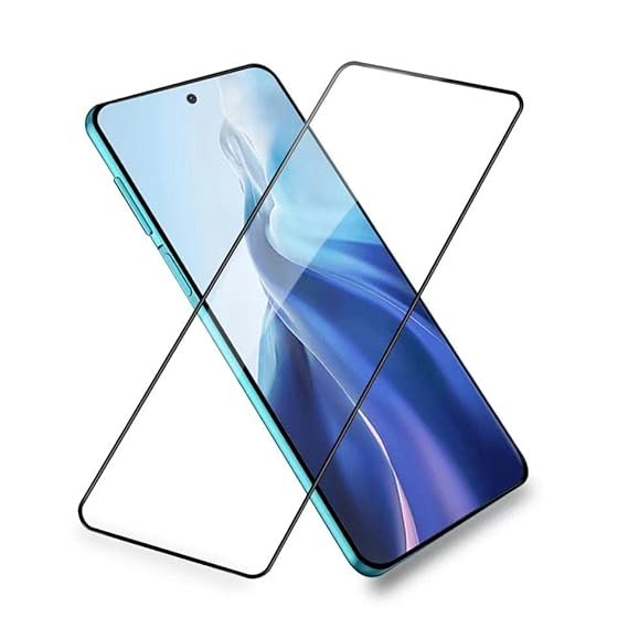 Super x Designed For Redmi Note 9 Pro Max Smartphone Screen Protector Tempered Glass Guard,Full Glue Super x- (Pack of 2)