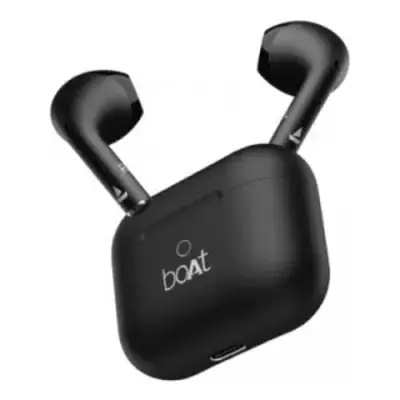 boAt Airdopes Joy, Wireless Earbuds with 35 Hours of Playback, 13mm Drivers, ENx Technology, BEAST Mode, ASAP Charge (Colour Black)