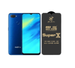 Super X Tempered Glass Screen Protector for Realme 2 Pro (Black) - (Pack of 2)