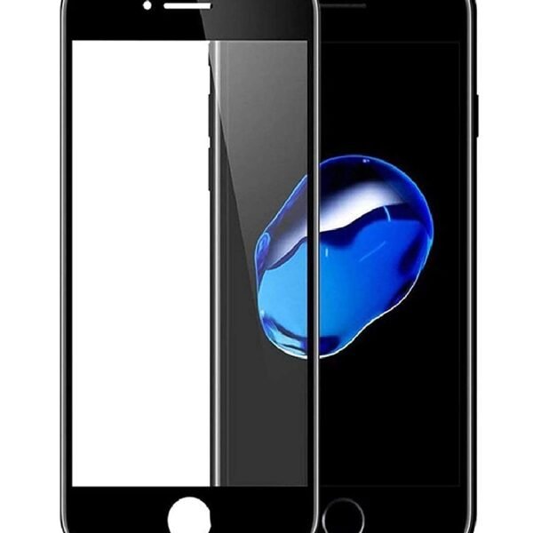 D+AG MATTE Full Glue Edge to Edge Tempered Glass (Black) Screen Protector Compatible with IPHONE 7g/8g (Pack Of 1)