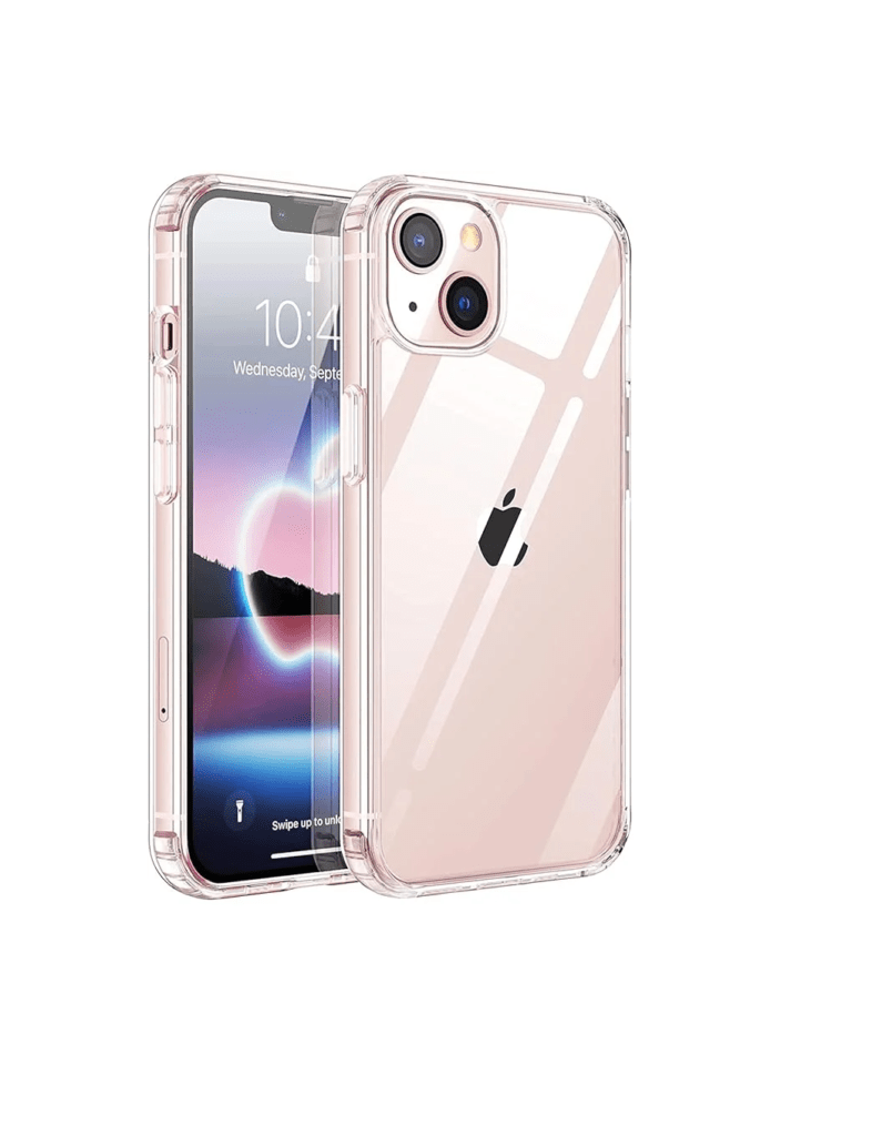 Ultra Hybrid Camera and Drop Protection Back Cover Case for iPhone 13 (TPU + Polycarbonate | Crystal Transparent)