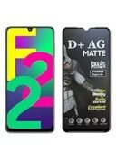 D+ Matte Tempered Glass With 18H Hardness For Samsung Galaxy F22 5G Smartphone | Full Screen Coverage -6.4 Inch (Pack Of 1)