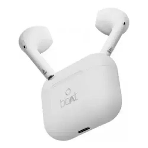 boAt Airdopes Joy, Wireless Earbuds with 35 Hours of Playback, 13mm Drivers, ENx Technology, BEAST Mode, ASAP Charge (Colour White)