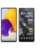 D+ Matte Tempered Glass With 18H Hardness For Samsung Galaxy A72 Smartphone | Full Screen Coverage | If Received Damaged-6.7 Inch (Pack Of 1)