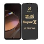 Super X Tempered Glass Screen Protector for Redmi 12 5G (Black)- (Pack of 2)