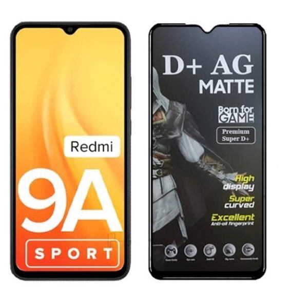 D+ Matte Tempered Glass With 18H Hardness For Redmi 9A Sport (PACK OF 1)