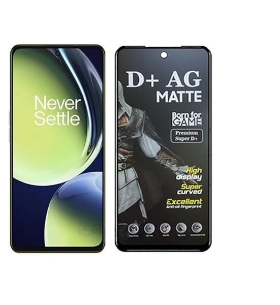 D+ Matte Tempered Glass With 18H Hardness For OnePlus Nord CE 3 Lite 5G (PACK OF 1)