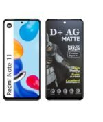 D+ Matte Tempered Glass With 18H Hardness For Redmi Note 11 4G Smartphone (Pack Of 1)