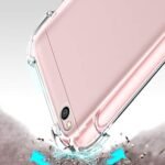 Redmi 6a - Soft Silicone Shockproof Bumper Case Back Cover in Transparent[Air Cushion Technology]-ForMi 6A