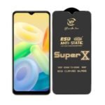 Premium Edge to Edge Super X Tempered Glass Screen Protector for Samsung Galaxy F41 (Black) Pack of 2