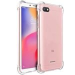 Redmi 6a - Soft Silicone Shockproof Bumper Case Back Cover in Transparent[Air Cushion Technology]-ForMi 6A