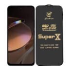 Premium Edge to Edge Super X Tempered Glass Screen Protector for Redmi 12 5G -  (Black)