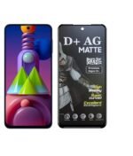 D+ Matte Tempered Glass With 18H Hardness For Samsung Galaxy M51 Smartphone (Pack Of 1)