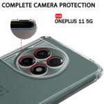 Best Camera Protection Back Cover Case for OnePlus 11 5G | Ultra Clear Soft Case | Inbuilt Dust Plugs & Anti-Slip Grip | Slim & Protective Back Case Cover for OnePlus 11 5G (Transparent)