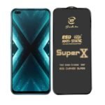 Premium Edge to Edge Super X Tempered Glass Screen Protector for Realme X7 Max  (Black) Pack of2