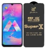 Premium Edge to Edge Super X Tempered Glass Screen Protector for Samsung Galaxy M51 - (Black)Pack of 2