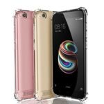 Mi 5A Silicone Shockproof Bumper Soft Case Back Cover in Transparent for Xiaomi Redmi 5A | Mi 5A