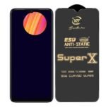 Premium Edge to Edge Super X Tempered Glass Screen Protector for Vivo T2 5G (Black) Pack of 2