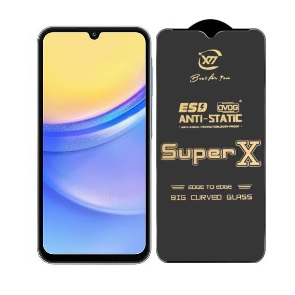 Premium Edge to Edge Super X Tempered Glass Screen Protector for Samsung Galaxy M10s - (Black) (Pack Of 1)