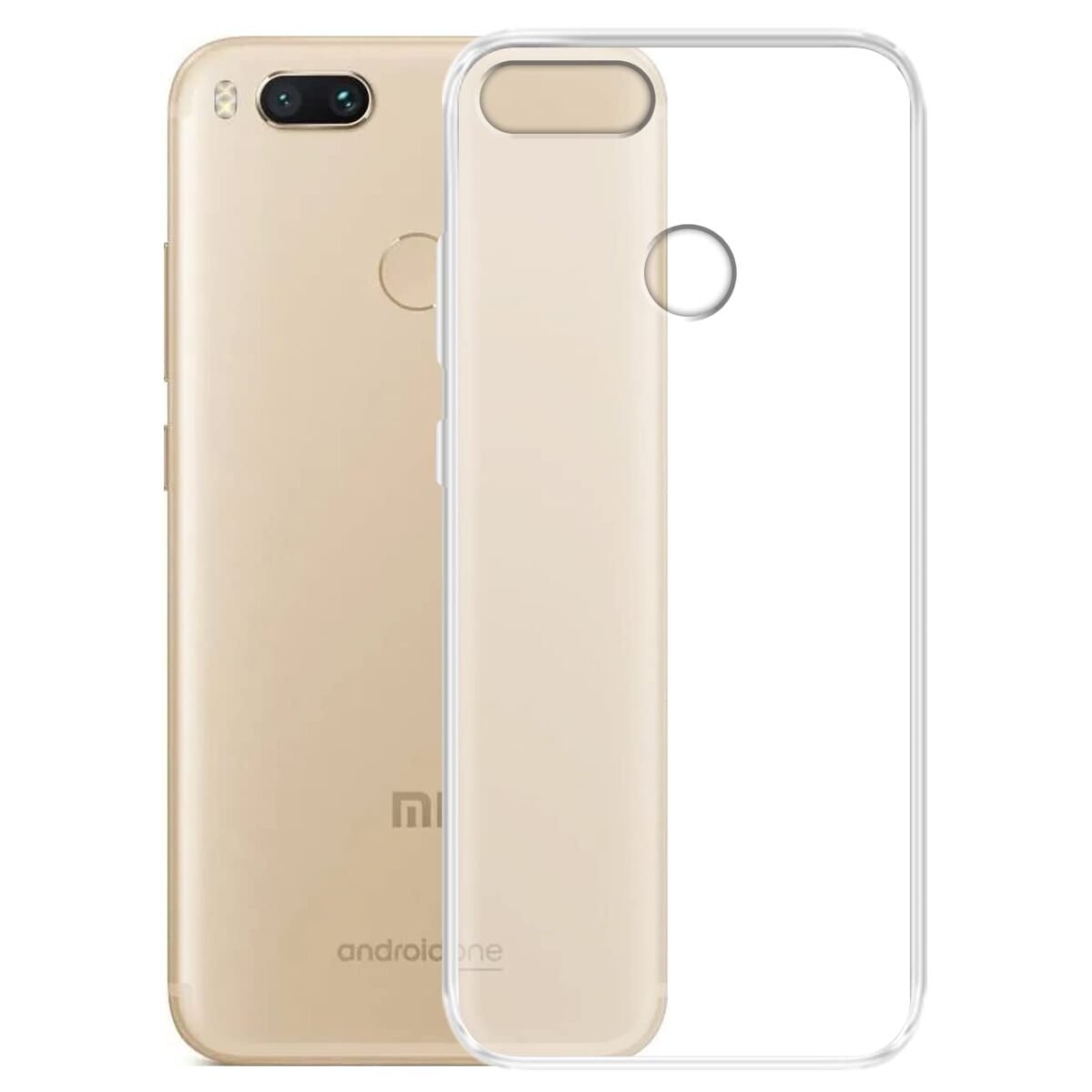 Back Cover Case for Mi A1 | Compatible for Mi A1 Back Cover Case | 360 Degree Protection | Soft and Flexible (TPU | Transparent)