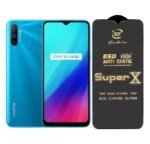 Premium Edge to Edge Super X Tempered Glass Screen Protector for Realme C17 (Black) - (Pack of 2)