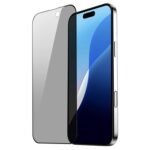 Edge To Edge Privacy Tempered Glass For Iphone 16 Pro (6.3 Inches) With Easy Self Installation Kit- Black