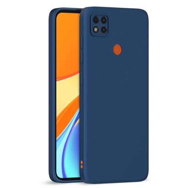 Mi Redmi 10A / Redmi 9 / Redmi 9C / 9 Activ/Poco C31 Back Cover Soft Matte Liquid Silicone TPU | Camera Protection | Shockproof Slim Back Case (Blue)