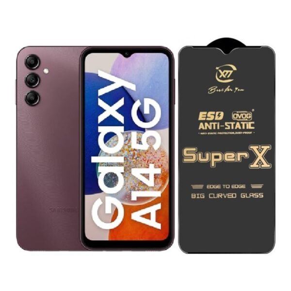 Premium Edge to Edge Super X Tempered Glass Screen Protector for Samsung Galaxy M10s - (Black) (Pack Of 1)