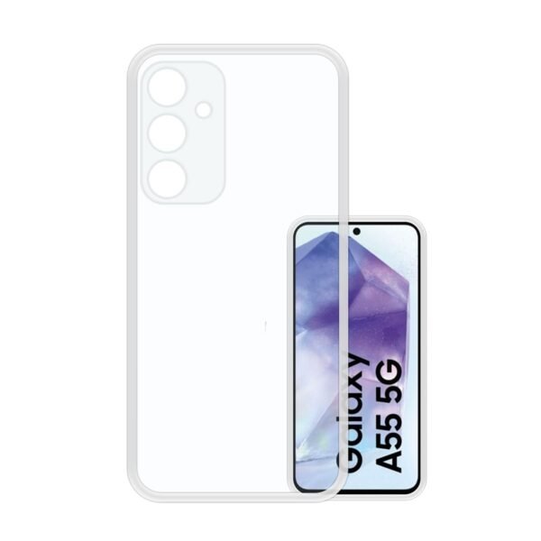 Transparent Back Case Cover for Samsung Galaxy A55 5G (Soft & Flexible & Camera Protection Back Case)