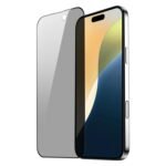 Edge To Edge Privacy Tempered Glass For Iphone 16 Plus (6.7 Inches) With Easy Self Installation Kit- Black