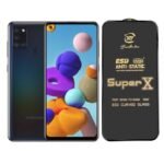 Super X Tempered Glass Screen Protector for Samsung Galaxy A21 - Pack of 2 (Black)