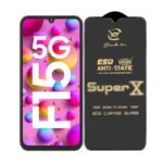 Premium Edge to Edge Super X Tempered Glass Screen Protector for Samsung Galaxy F15 - (Black)Pack of 2