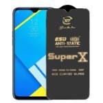 Premium Edge to Edge Super X Tempered Glass Screen Protector for Realme C2 -(Black)Pack of 2