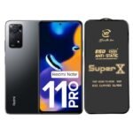 Premium Edge to Edge Super X Tempered Glass Screen Protector for Redmi Note 11 Pro - (Black)